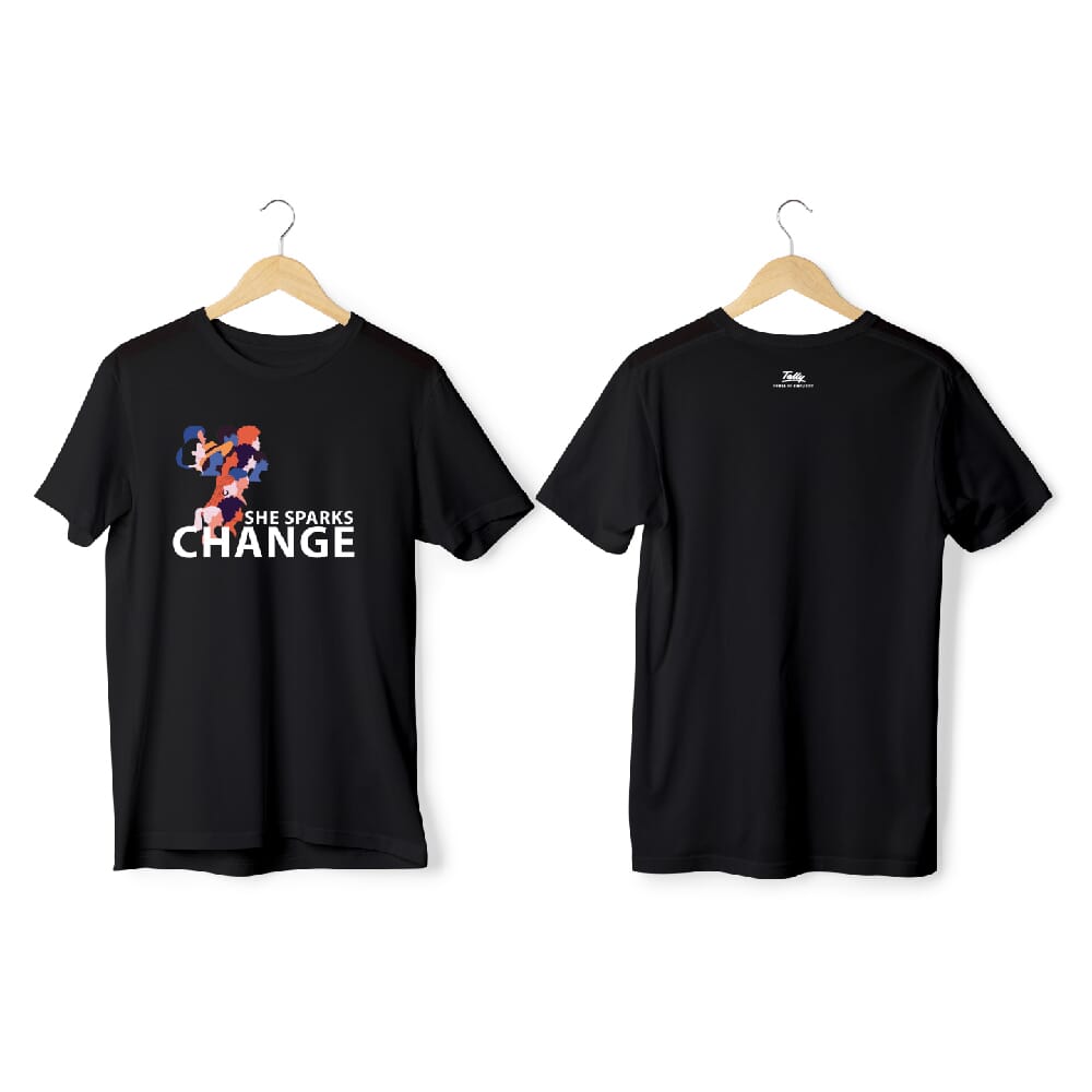 Greys & Blues Radiant Pima Round Neck T-Shirt-Black